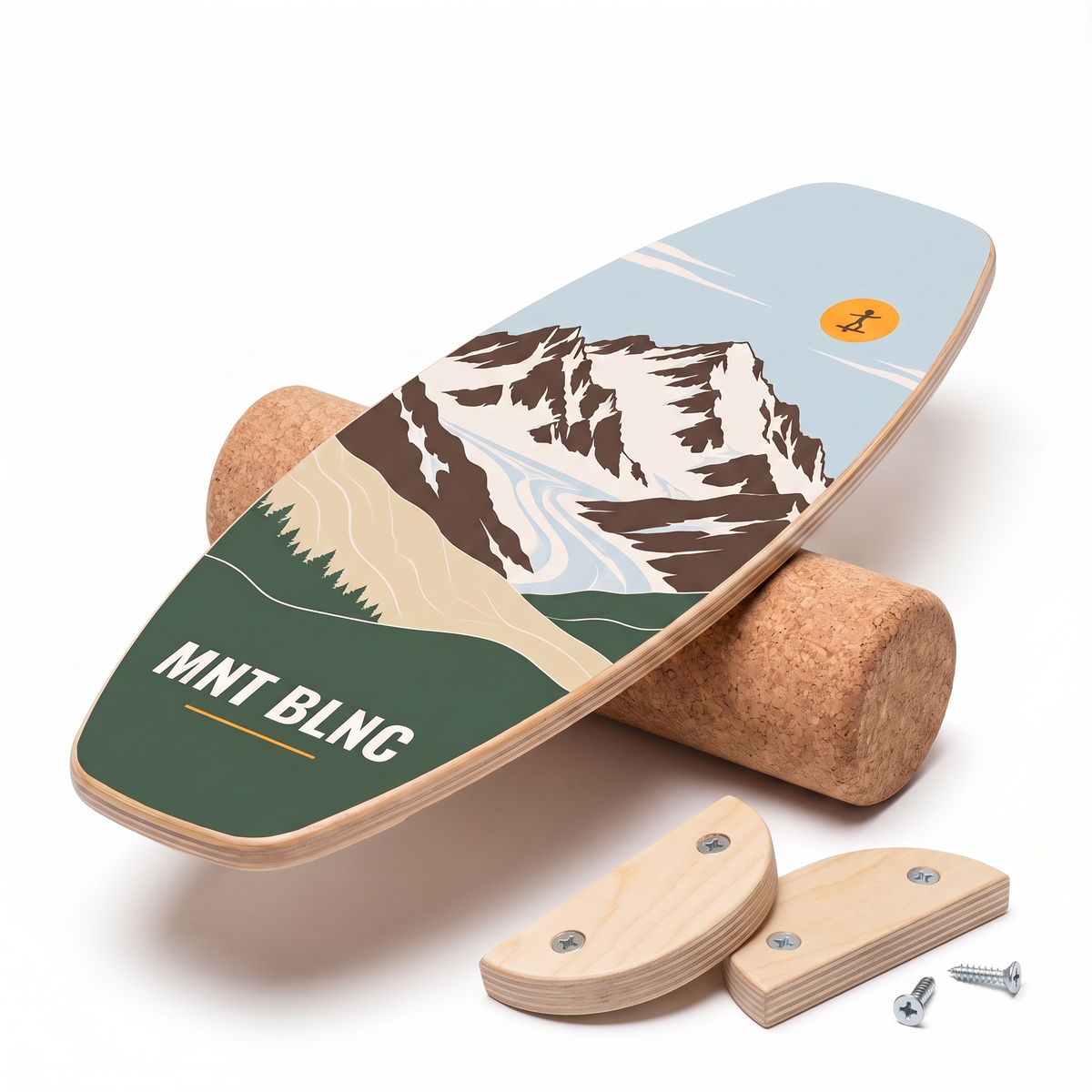 BLNC Balance Boards - ALPINE COLLECTION - Incl. Roller and Board Stoppers