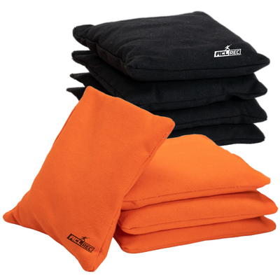 2x4 Cornhole Bags - Granulatfyld - Orange/Sort