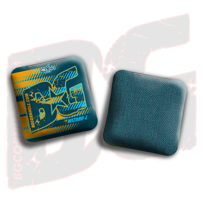 BG Wizard L 2026 - ACL Pro Bags Cornhole Bags BG Cornhole Full Throttle - Teal/Orange