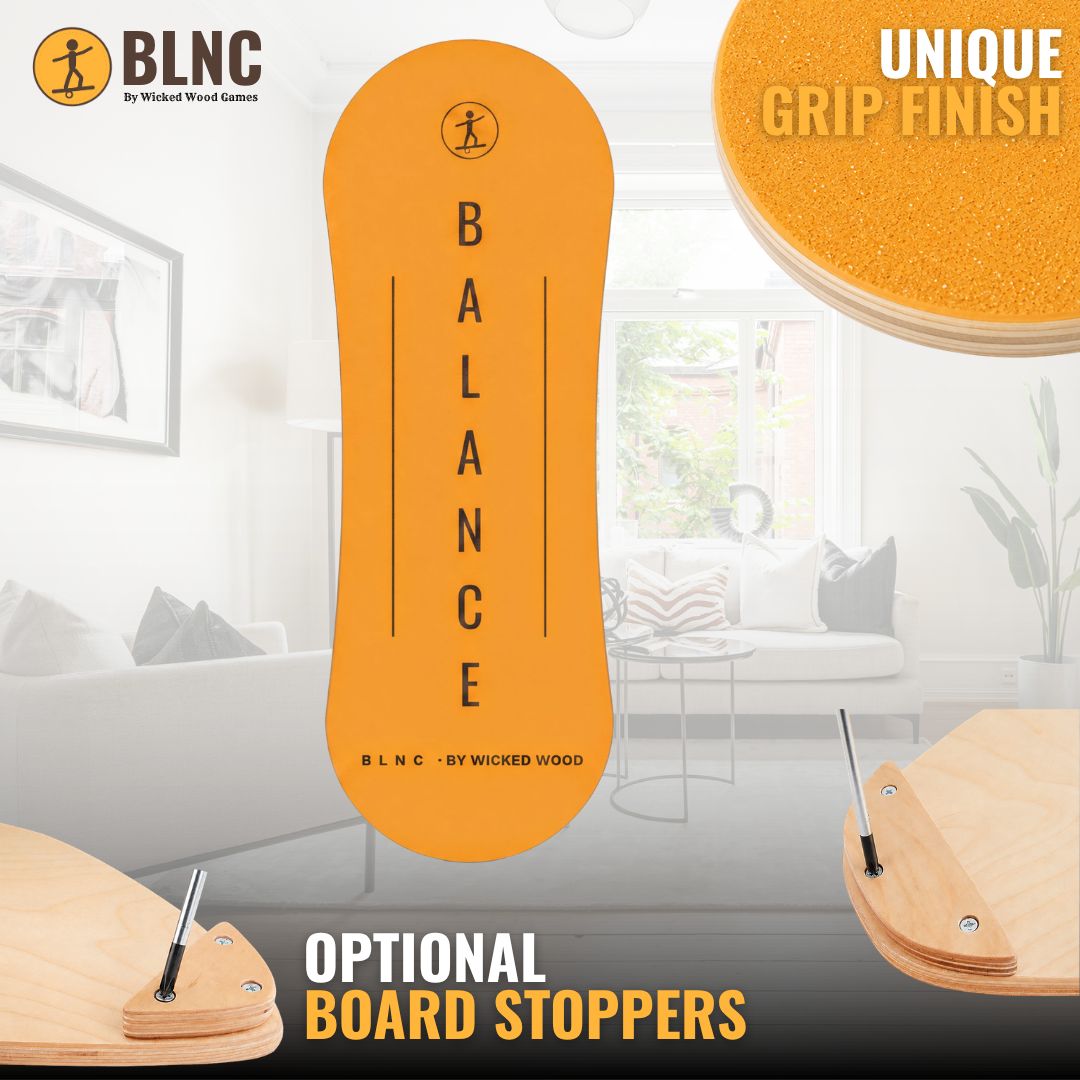 BLNC Balance Boards - SKATE Style - WW Balance Design - Incl Roller Balance Boards Wicked Wood Games